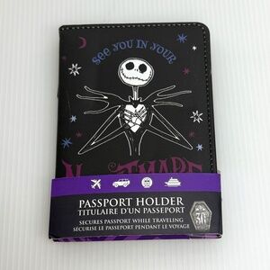 DISNEY The Nightmare Before Christmas Jack Skellington Passport Holder Wallet